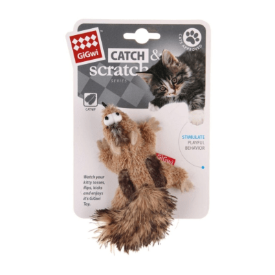 Ardilla catch scratch con catnip y campana2