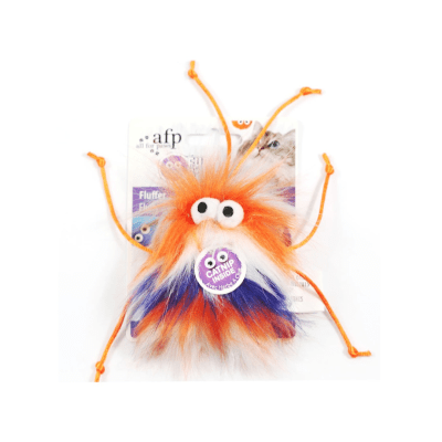 AFP Furry ball fluffy naranja1