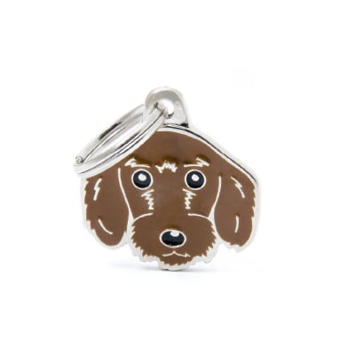 Placa My Family Dachshund1