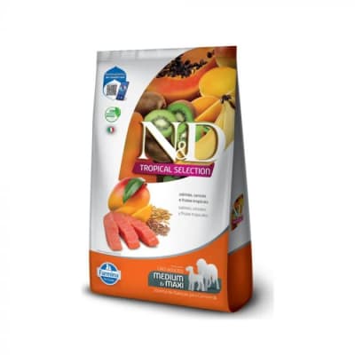 N&D tropical canine adult medium & maxi salmón 12 Kg1
