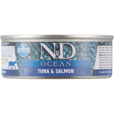 N&D Cat Ocean Adulto Atun y Salmon 70gr1