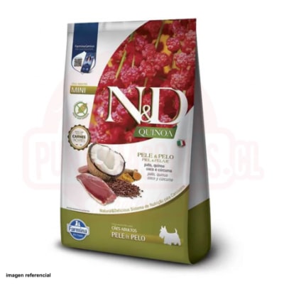 N&D quinoa piel sensible para perros adultos mini sabor pato 2,5kg1