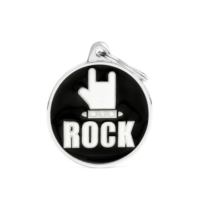 Placa My family Charms Rock1