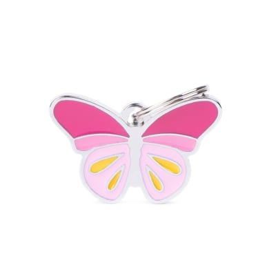 Placa My Family Charms Pink Butterfly1