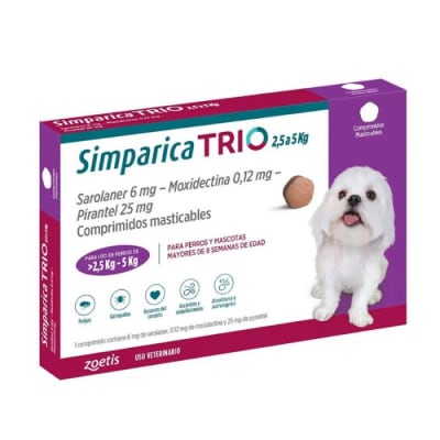 simparica Trio 2,5-5kg 1 comprimido1