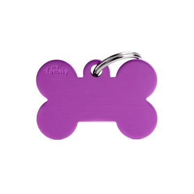 Placa my family Hueso Grande De Aluminio2