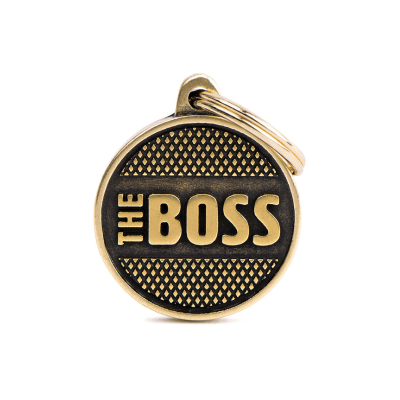 Placa My family Bronx Rombus Brass1