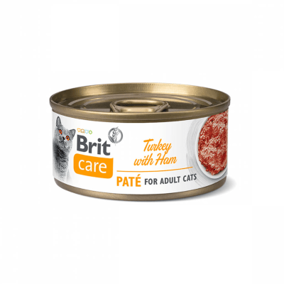 Brit care cat turkey pate with ham 70 grs1