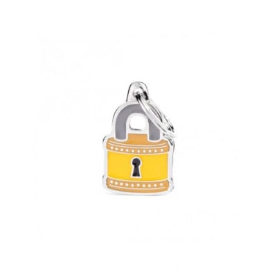 Placa My family Charms Padlock1