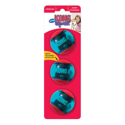 Kong Squeezz Action Ball Red M x3 unidades1