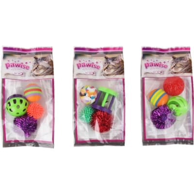 Set 4 pelotas gatos1