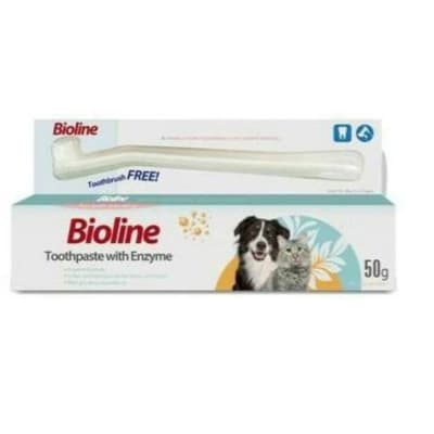 Bioline Pasta de dientes con enzima + cepillo1