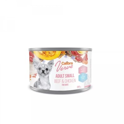 Calibra Dog lata Verve Adulto Small Carne & Pollo 200 gr1