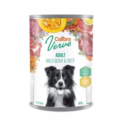 Calibra Dog lata Verve Jabali & Carne 400 gr1