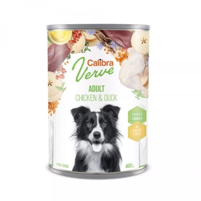Calibra Dog lata Verve Pollo & Pato 400 gr1