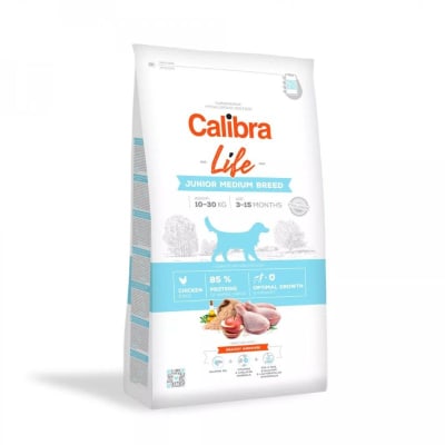 Calibra Dog Life Junior Medium Pollo1