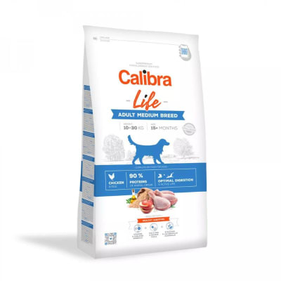 Calibra dog Life Adulto medium Chicken 12 kg1