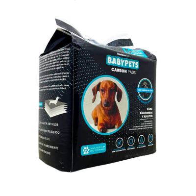 Babypets Training pads carbon activo 60x90 cm, 50 unidades1