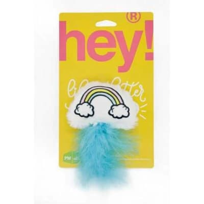 Hey! Juguete arcoiris con plumas1