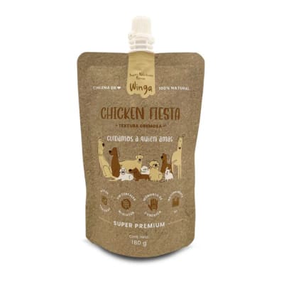 Winga pouch chicken fiesta perro 180 ml1