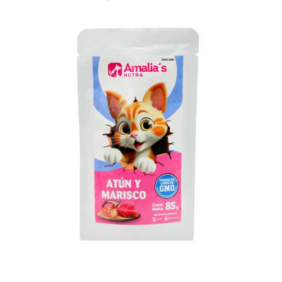 Amalia's Gatos Pouch Atun y Mariscos 85 gr1