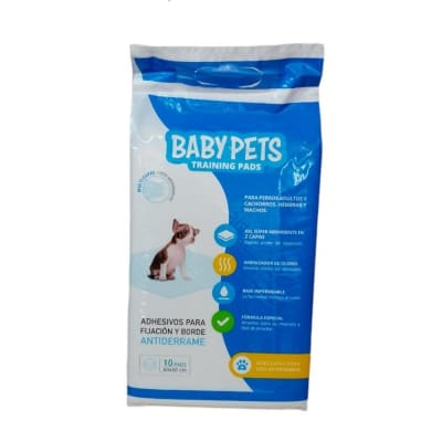 Training pads babypets 10 unidades 60 x 60 cm1