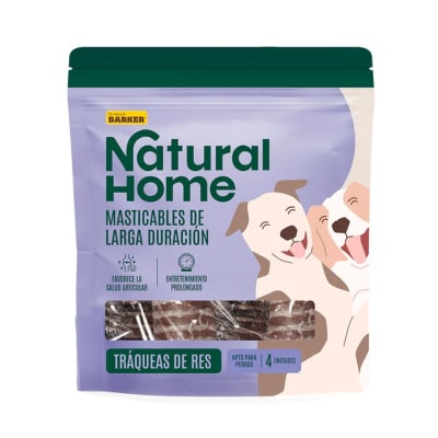 Natural Home Masticable Traqueas De Res 4 Unidades1
