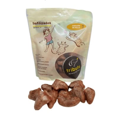Tributo snack crudo Corazon de pollo 100 grs1