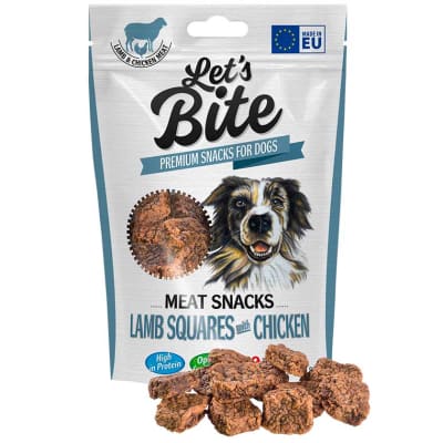 Let's bite meat snack Lamb square with Chicken1