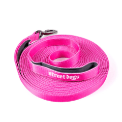 Street Dogs correa light 10 metros (rosada)