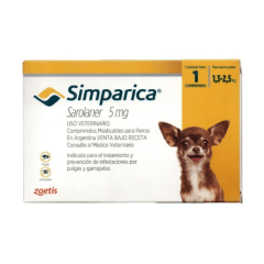 Simparica 5 mg 1,3 - 2,5 kg