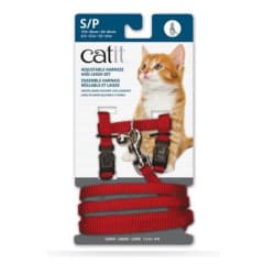 Catit arnes con trailla Rojo