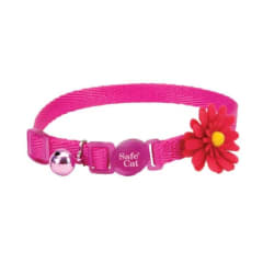 Coastal embellished collar Flower Pink