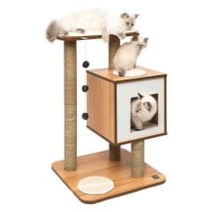 Catit Vesper cat Furniture V base Nogal