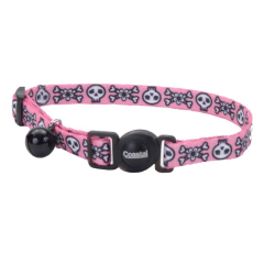 Coastal fashion collar pink skulls