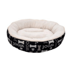 Dreamwell cama redonda woof negra 53 cm