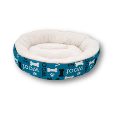 Dreamwell cama redonda woof azul 53 cm
