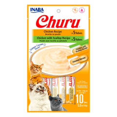 Churu Pollo y Pollo con Ostion 10 Unidades