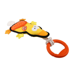 Iron grip pato tirador con cuerda y mango de goma