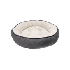 Dreamwell cama redonda gris/blanco 56 cm