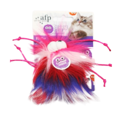 AFP Furry ball fluffy  rojo