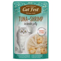 Catfest pouch Atun con camarones 70 grs