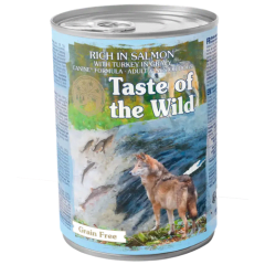 Taste of the wild Adulto y Senior Salmon/Turkey Lata 390 grs.