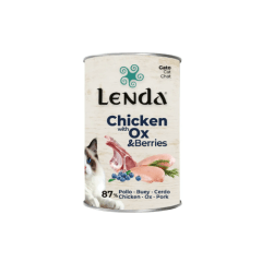 Lenda paté gato pollo, buey y arándanos 400 grs