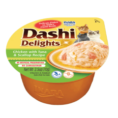 Churu dashi delights pollo, atún  y ostiones 70 grs