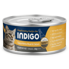 Indigo lata atún con pollo 80 grs