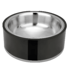 Kumar plato perro antideslizante negro 1200 ml