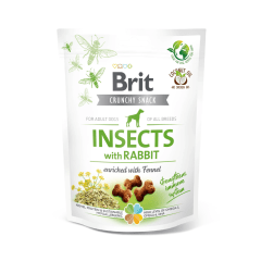 Brit Crunchy Snack Insects with Rabbit 200 gr