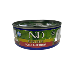 N&D Cat Prime Adulto Pollo y Granada 70gr