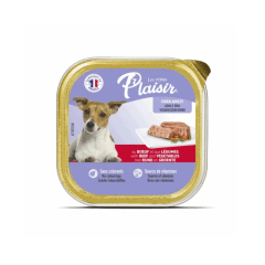Plaisir paté perro adulto carne y vegetales 300 grs